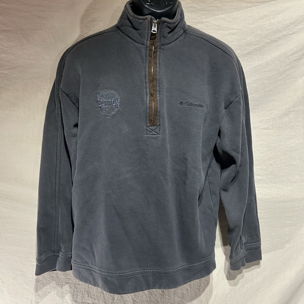 Vintage 2006 Columbia AT&T Cotton Bowl Quarter-Zip Alabama Tide Mens Medium